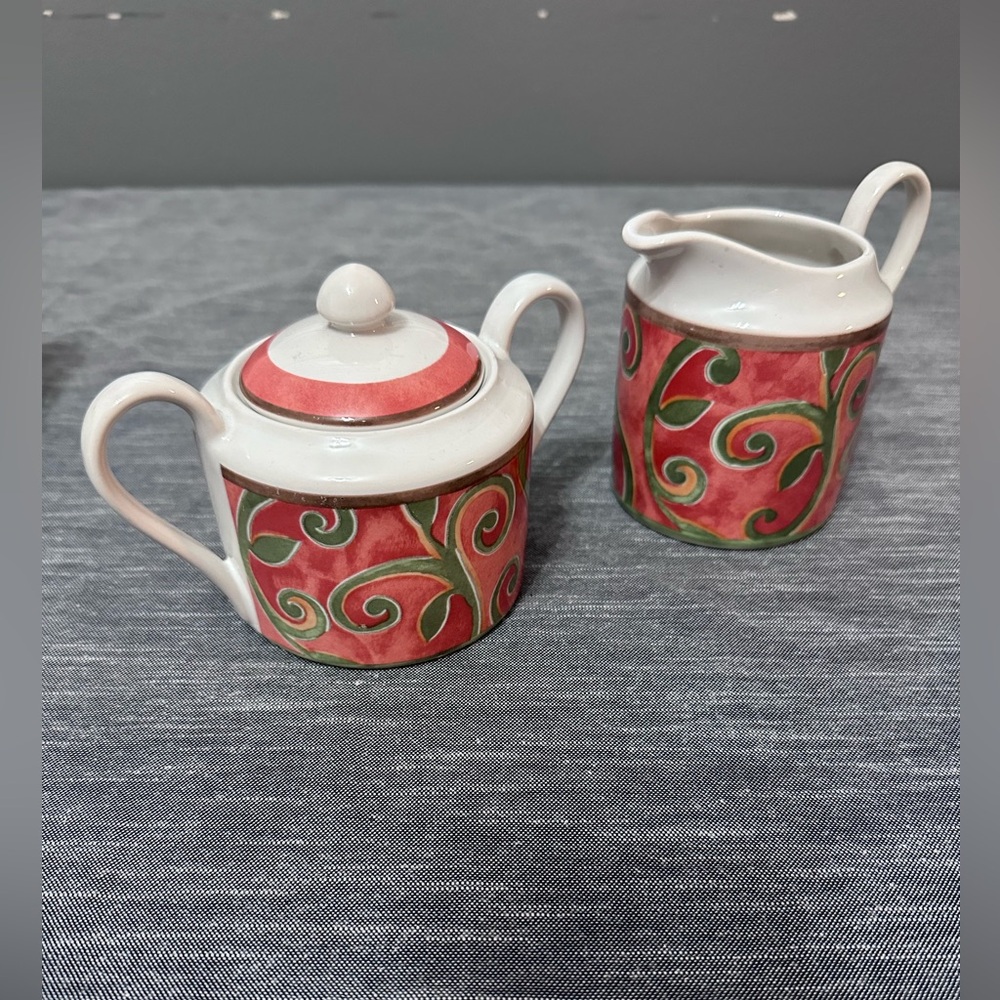 Creamer And Sugar Set PTS International Interiors - Pattern Catalina